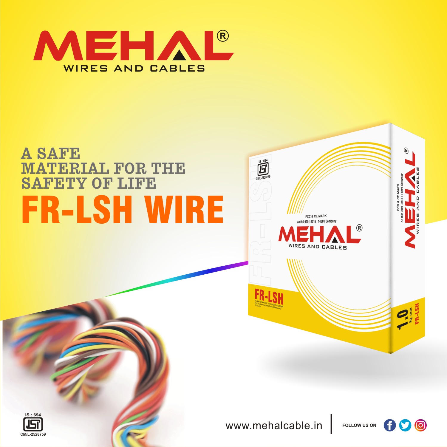 FR-LSH Flame Retardant Low Smoke Wire